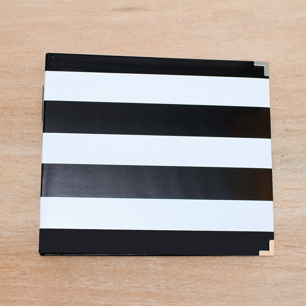 Black Vinyl Scrapbook Album, Black Scrapbook Album, 12 by 12 Blank Scrapbook